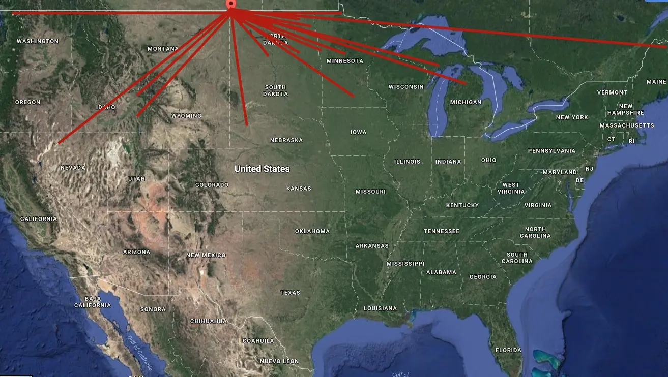 Esf Distrubution Map